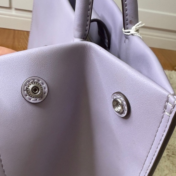 NWT 💟Tory Burch Purple Heather Ella Bio Small Tote Tote Bag - Picture 5 of 12